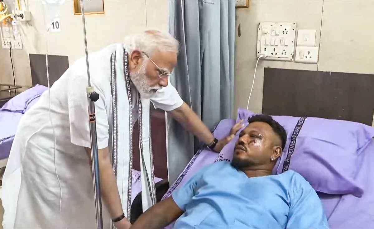 Ahmedabad plane crash: Lone survivor discharged from hospital; Attends brother's cremation in Diu